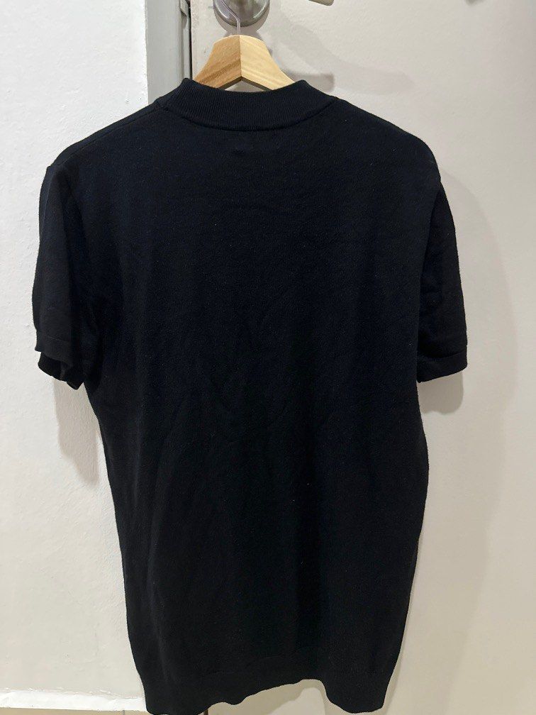 ZARA Half turtleneck black shirt Men s Fashion Tops Sets