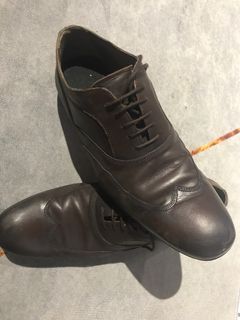 Zara Man 42號 偏小 建議41號 男士 商務 休閒 防滑 棕色 牛皮 皮鞋 US 9 9成新 盒裝非原盒 送鞋墊 上鞋油保養