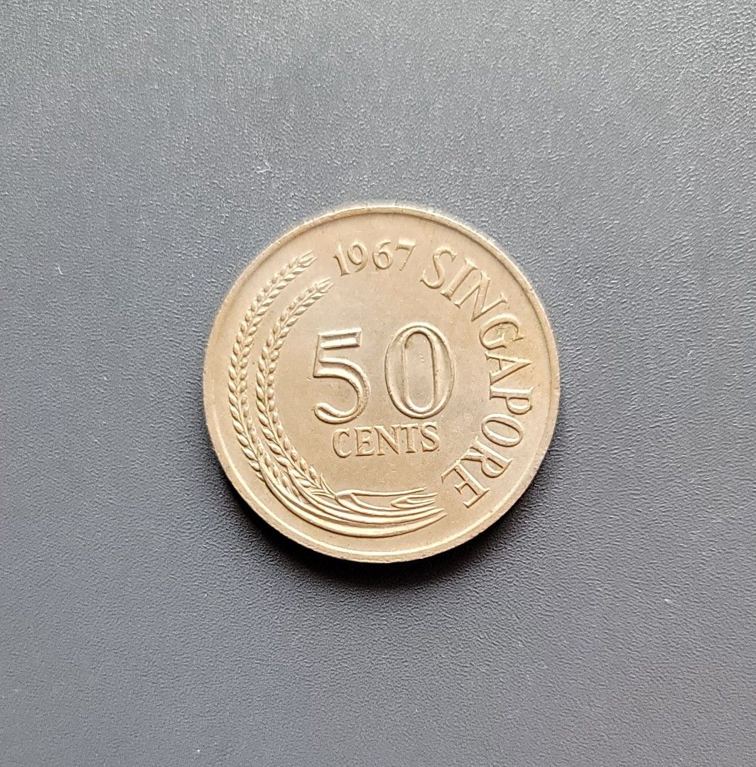 1967年新加坡50¢, 書籍、休閒與玩具, 收藏、紀念品, 錢幣、紙鈔在旋轉拍賣
