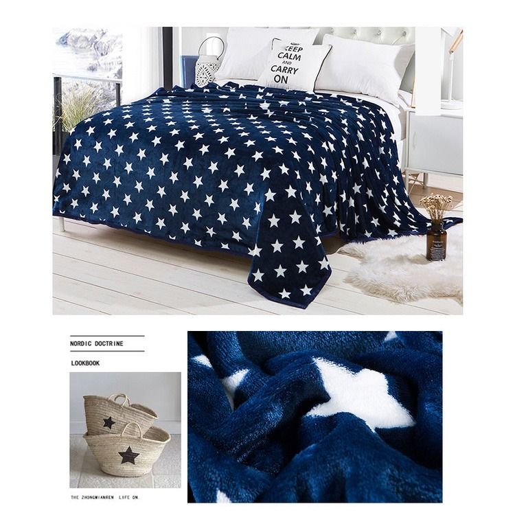 Printed fleece blanket sale
