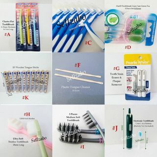 🎵 $4~$10 : Personal Hygiene Care Oral Picks/Tongue Cleaner/Oral B Toothbrush/Interdental Brush/Stain Remover/Electronic/Sticks/Wooden Depressors/Home Dental Set/Floss/Tooth/Teeth Mouth/Plaque/Cavity/Clove Oil Toothache Pain Pergigian Berus Gigi Sakit