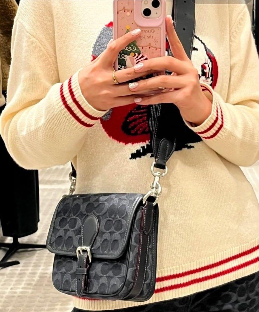 COACH フランキー クロスボディ18・プラッド プリント ショルダーバッグ｜ファッション