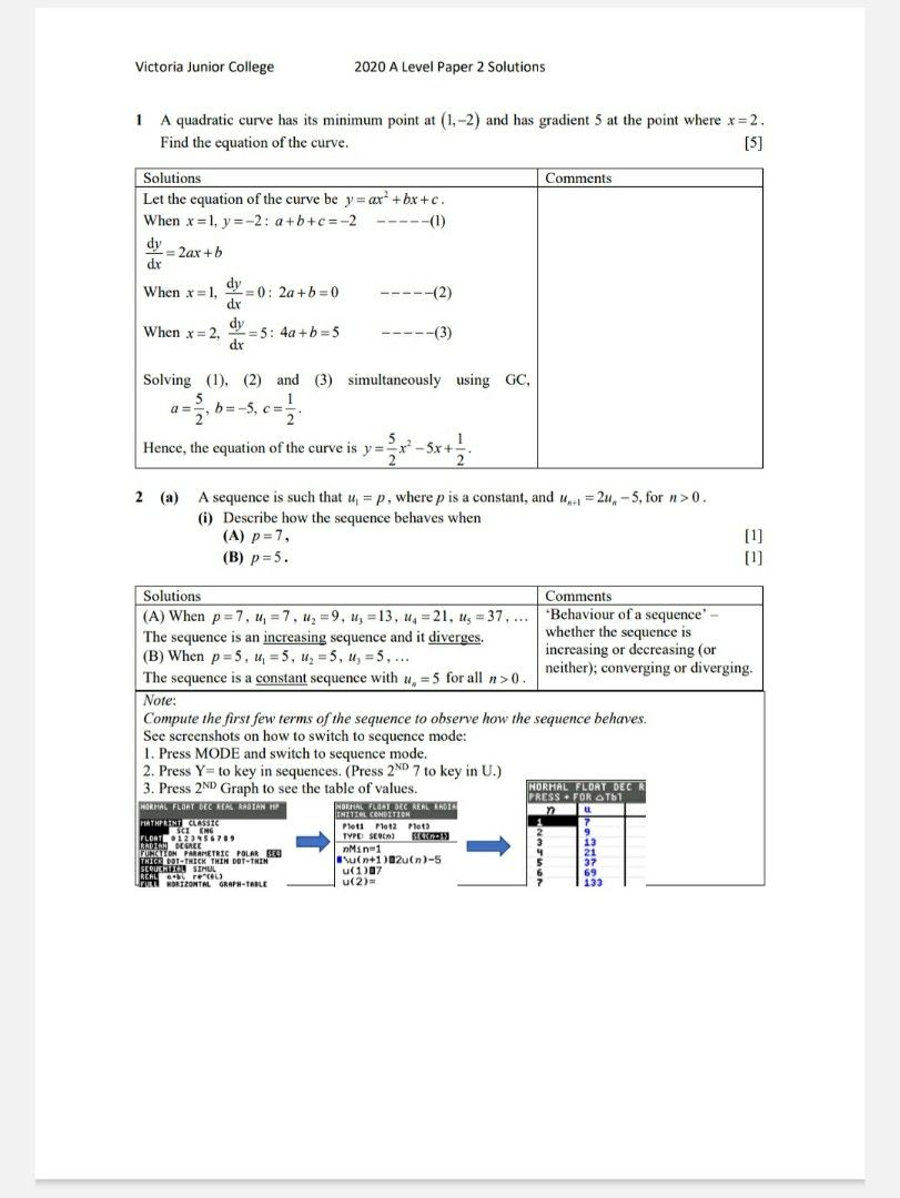‘A’ Level H2 Mathematics Complete Revision Package, Hobbies & Toys ...