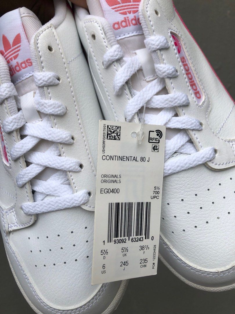 Adidas continental 80 junior pink cheap