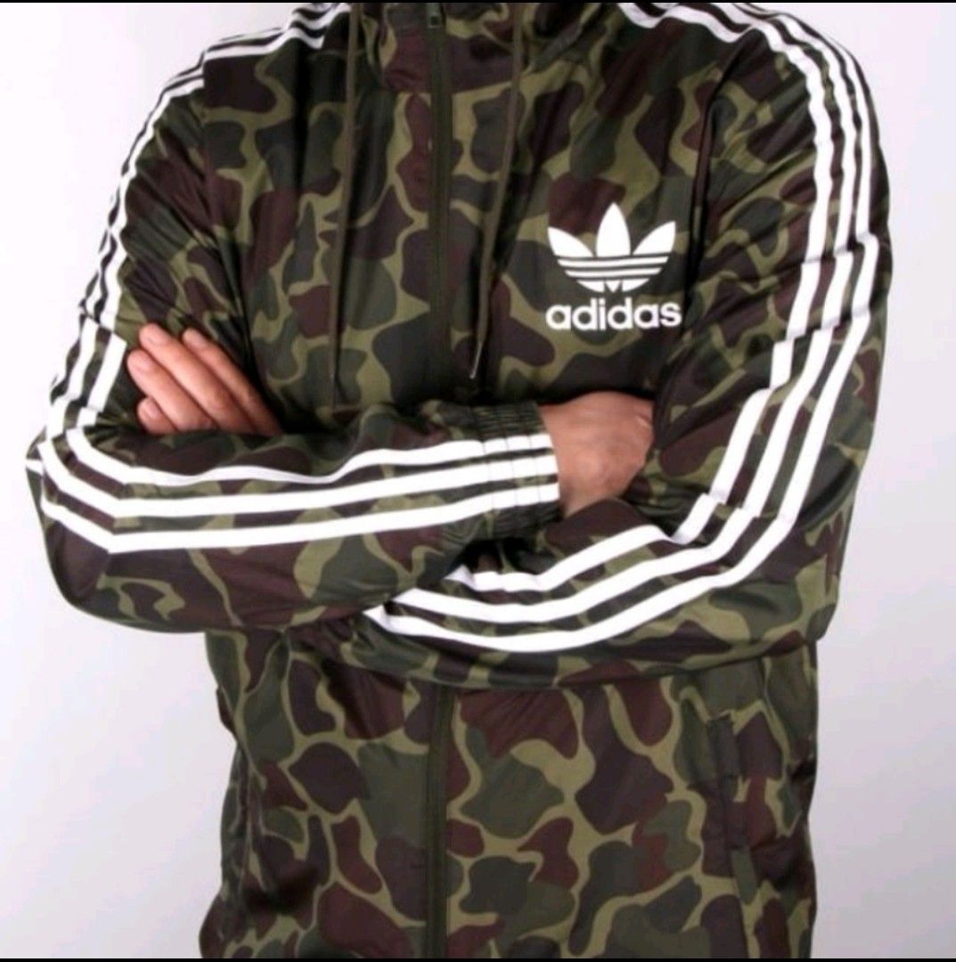Adidas windbreaker camouflage outlet