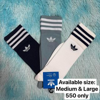 Adidas trefoil crew socks