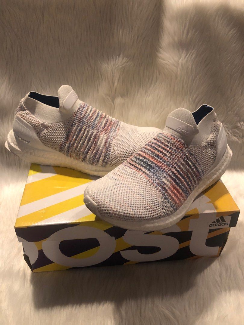 Ultraboost laceless white shop multicolor
