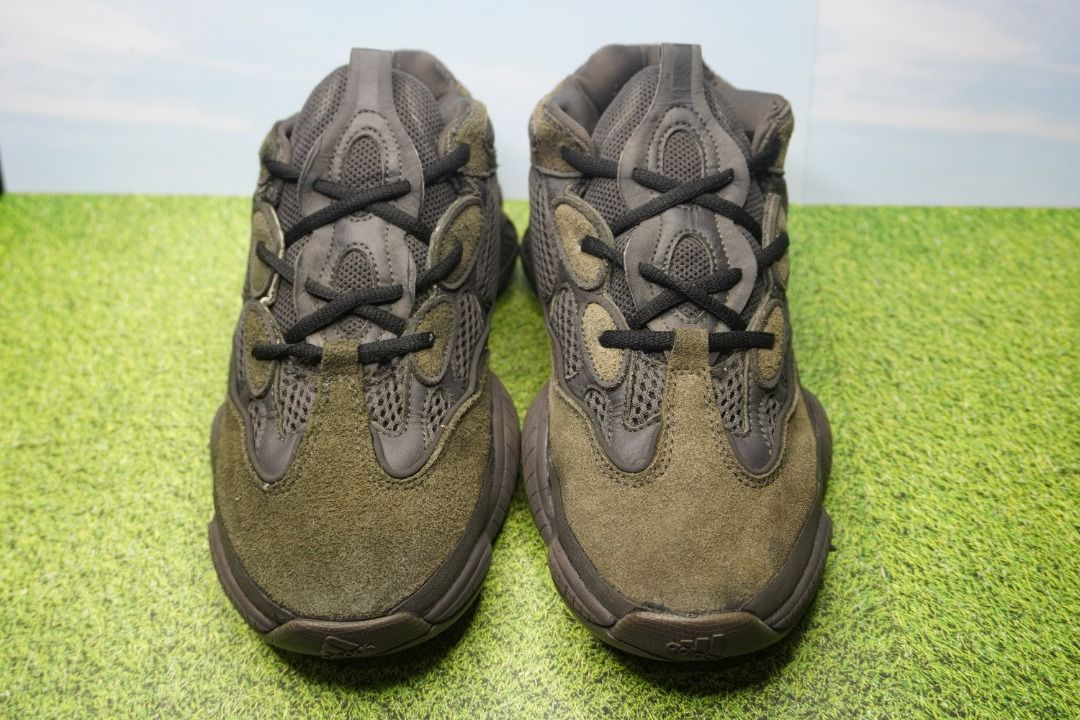 Adidas Yeezy 500 Grey Suede Fesyen Pria Sepatu Sneakers di Carousell