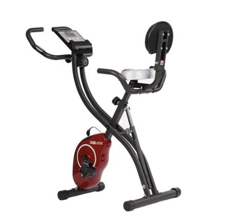 AIBI GYM Foldable Upright Recumbent Exercise Bike AB B775R RED
