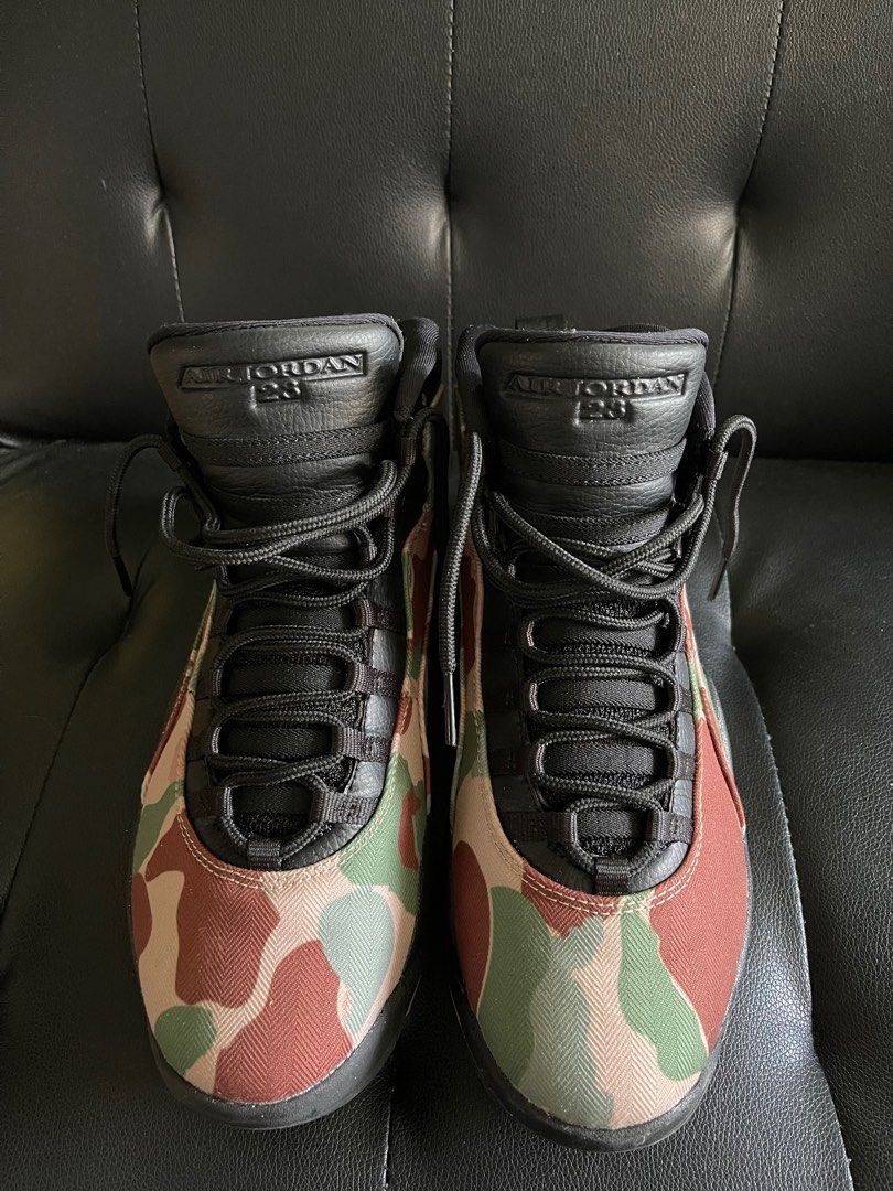 Air jordan 10 retro desert camo hot sale