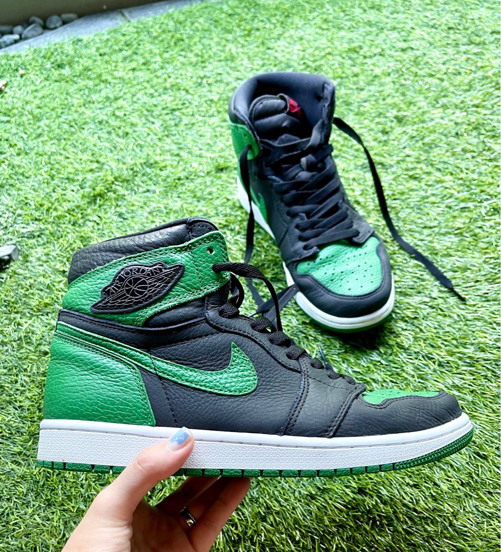Air Jordan 1 Retro High OG Pine Green Black Men s Fashion