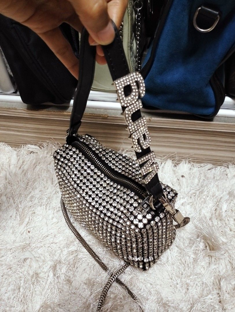 Alexander wang crystal clutch sales