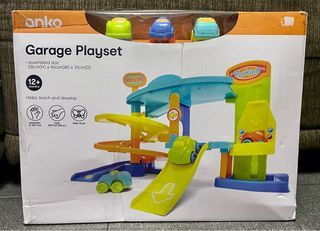 Anko Garage Playset / Ages 12+ Months  Helps teach and develop sensory & tactile, fine motor skills, free play  Product dimensions: 46cm (L) x 28cm (H) x 31cm (W)