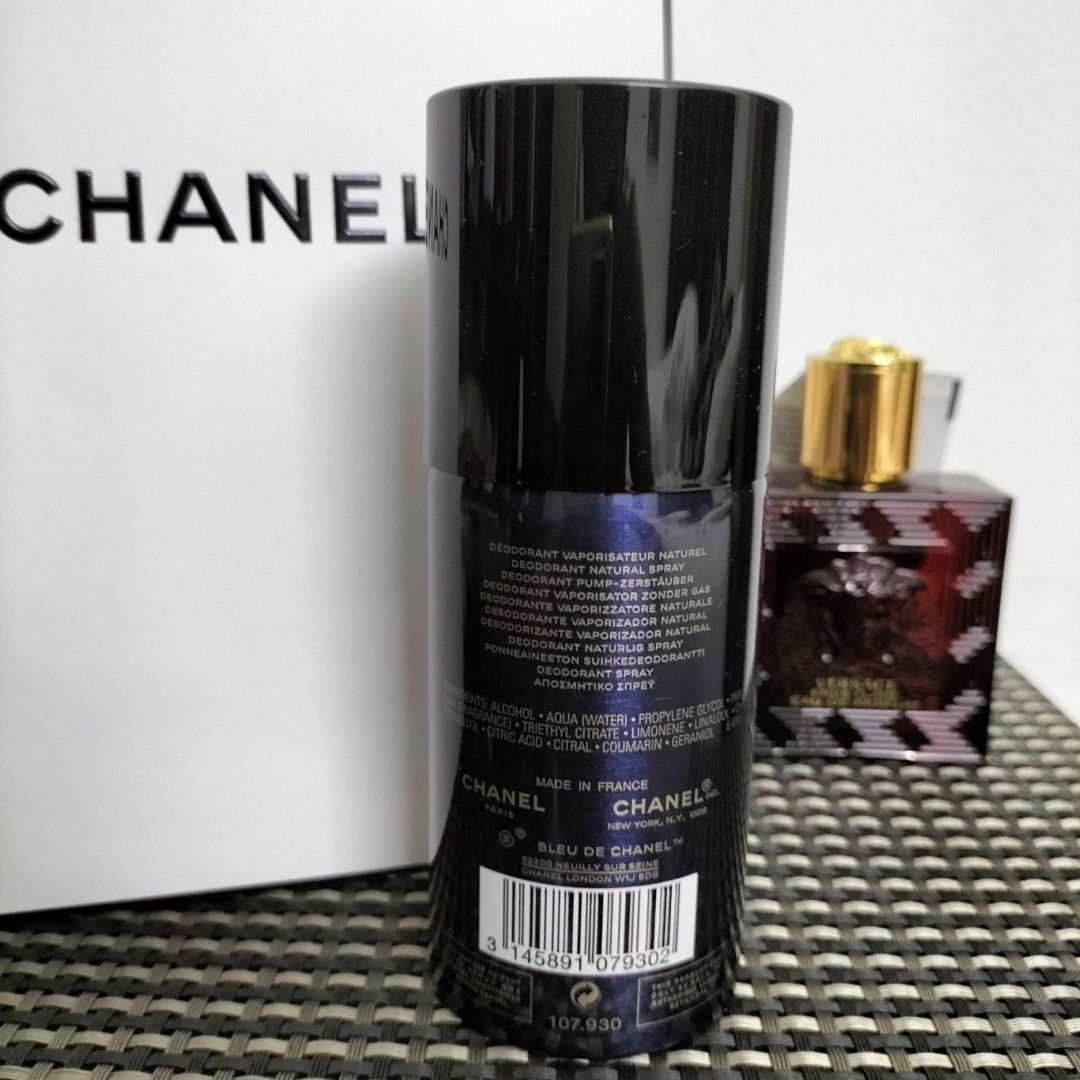 Authentic Bleu de Chanel Spray Deodorant, Beauty & Personal Care
