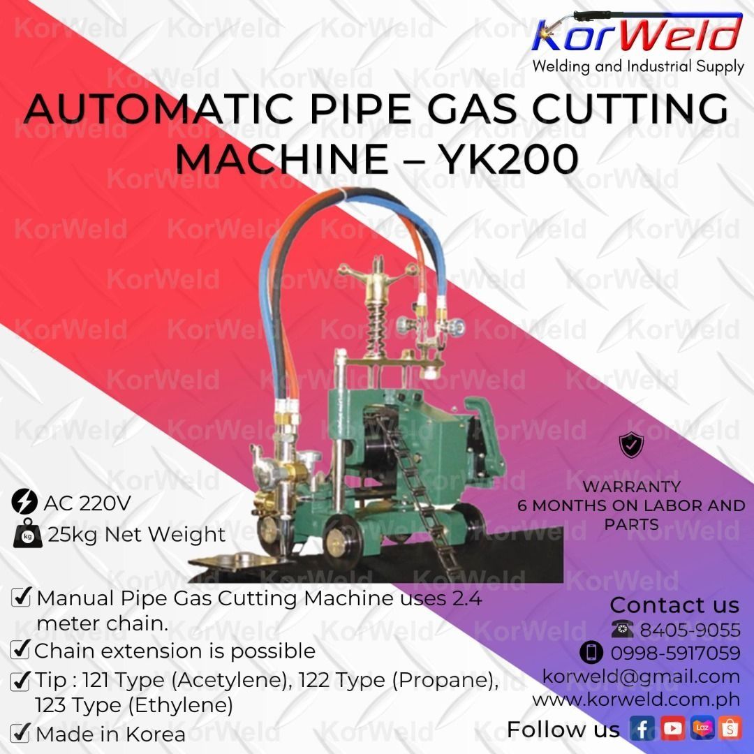 Automatic Pipe Gas Cutting Machine YK200, Commercial & Industrial
