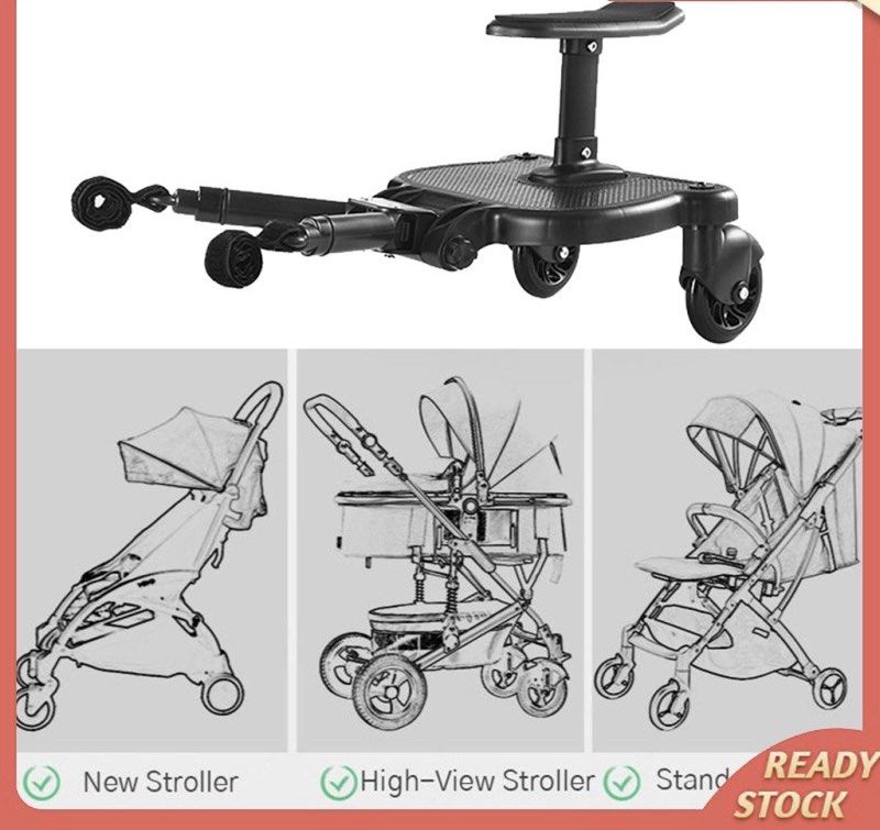 Beberoad Rider Baby Stroller Glider Board And Seat 45 Pound