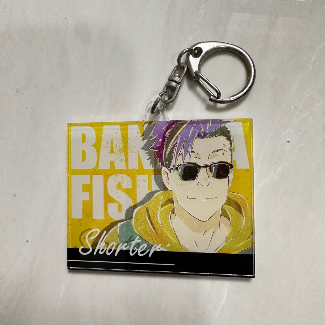 Banana Fish Shorter Keychain, Hobbies & Toys, Memorabilia