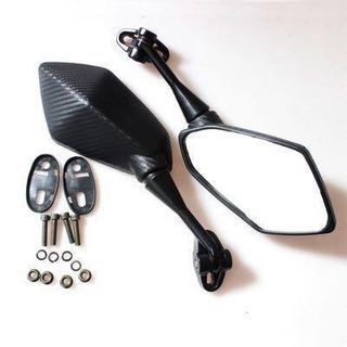 Black Carbon Sport Bike Mirrors