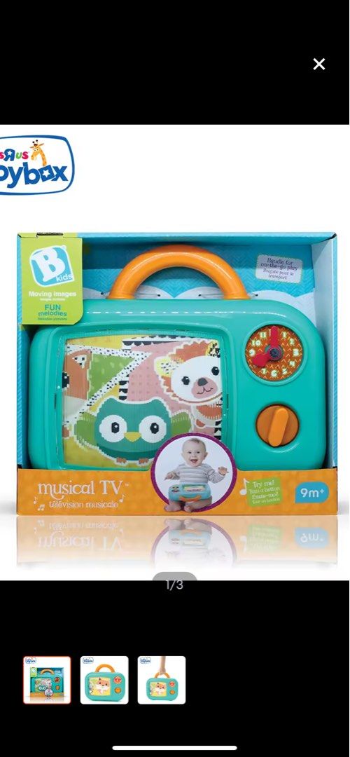 Blue Box Musical TV, Hobbies & Toys, Toys & Games on Carousell