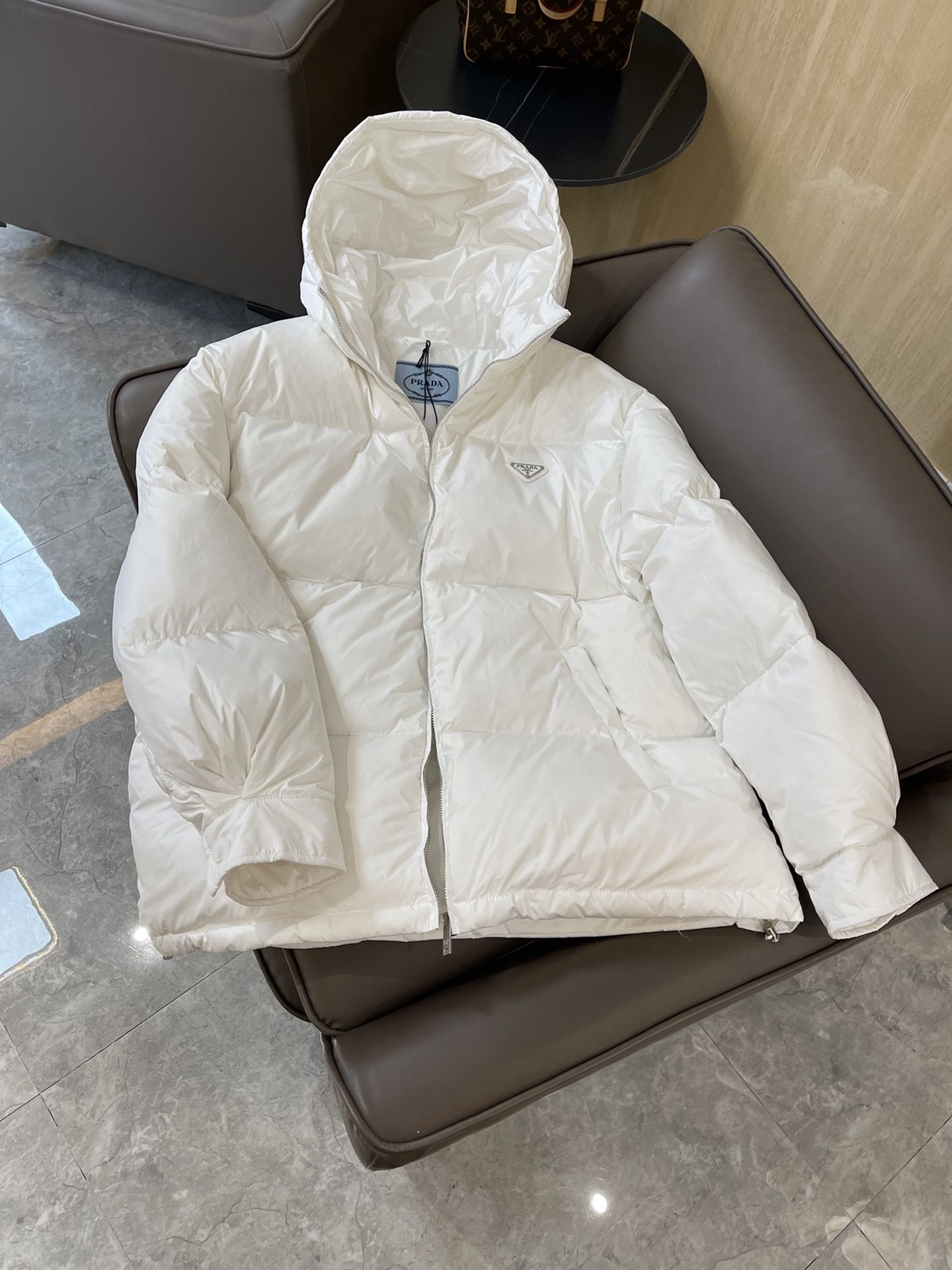 Prada goose down jacket hot sale