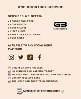 Boosting services