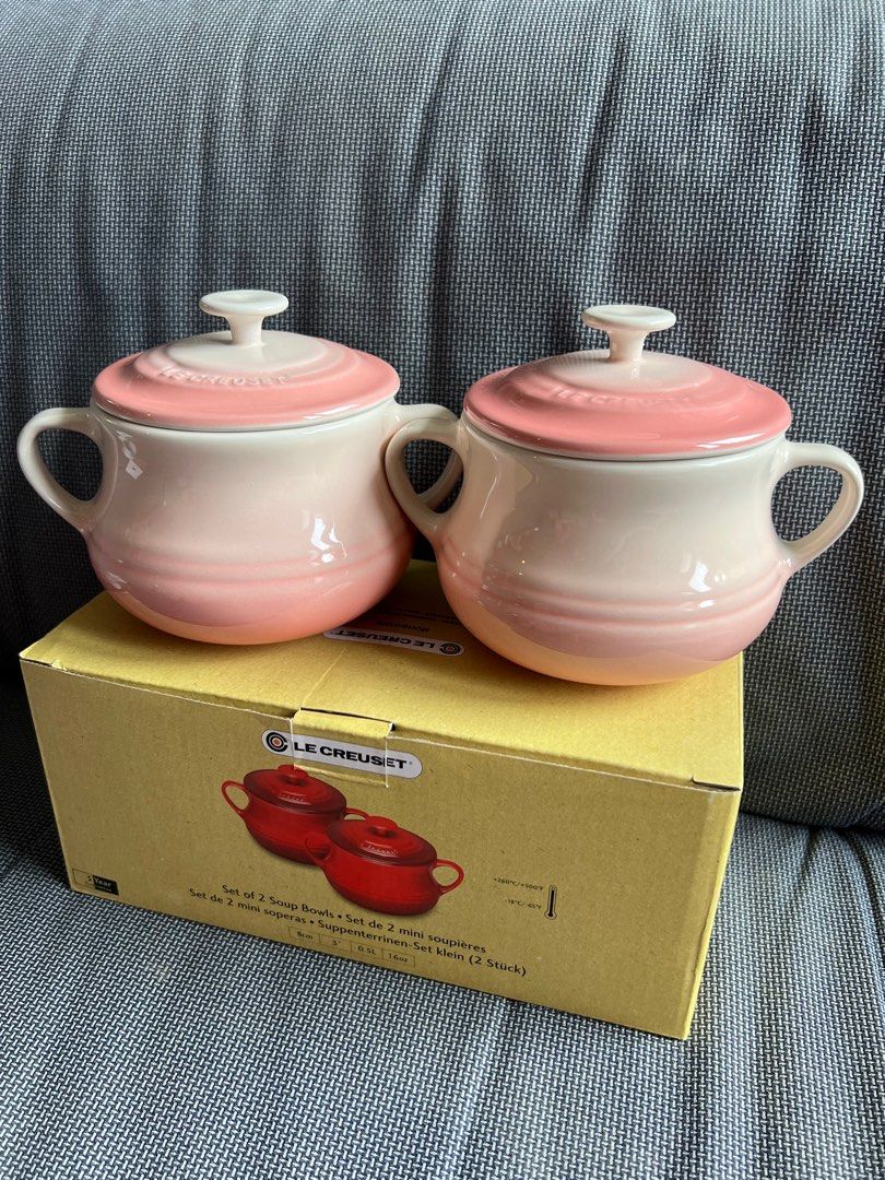 Brand New Le Creuset Soup Bowls Set Retail 159, Furniture & Home