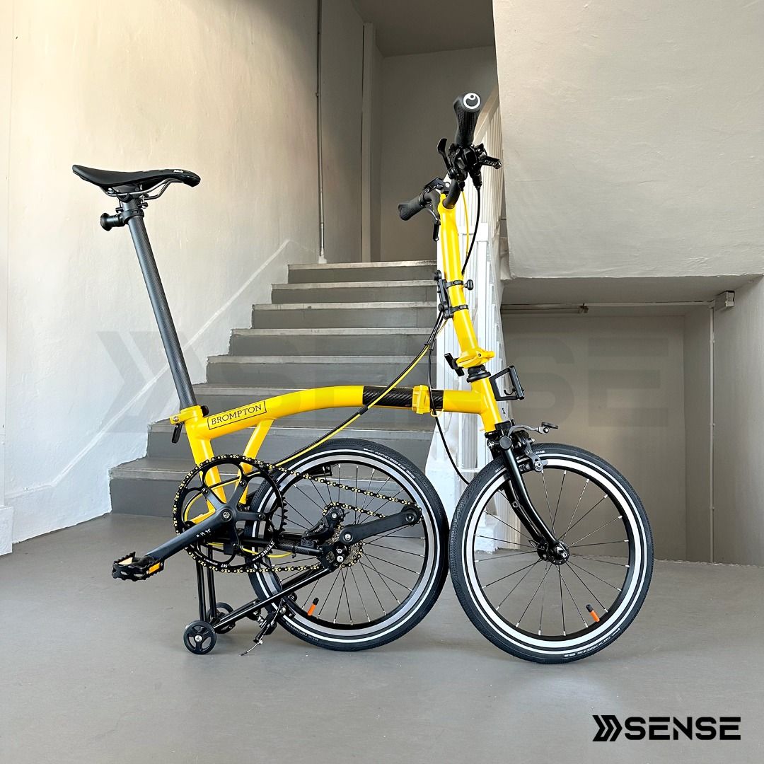 Brompton P Line Bumble Bee 5 Speed Upgrade, Sports Equipment, Bicycles ...