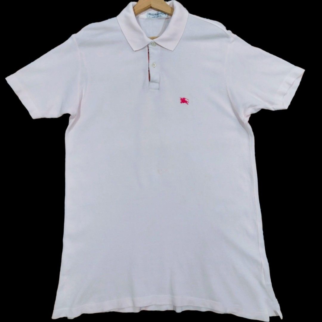 BURBERRY CHECK PLACKET POLO SHIRTS Luxury Apparel on Carousell