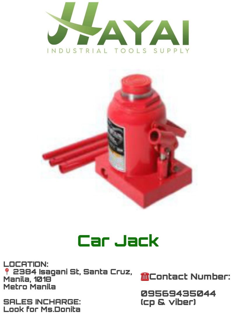 Car Jack, Commercial & Industrial, Industrial Equipment on Carousell