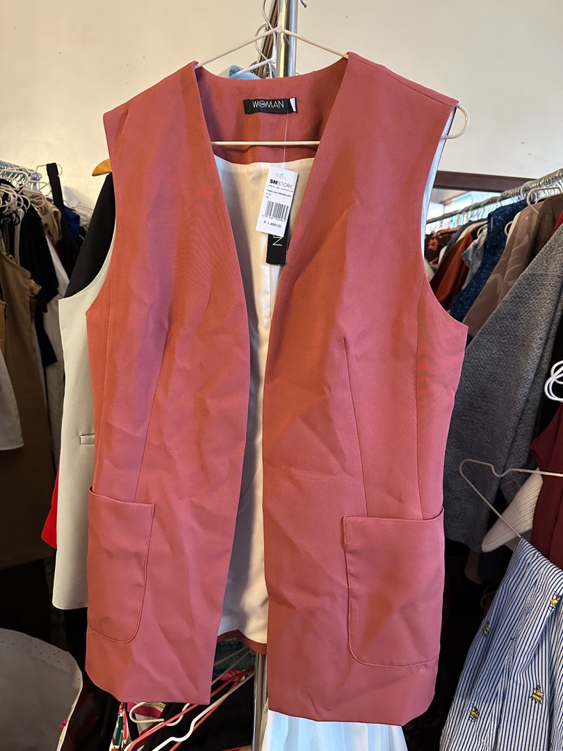 Rust Color Vest Career Vest In Rust color, Women's Fashion, Coats, Jackets and ...