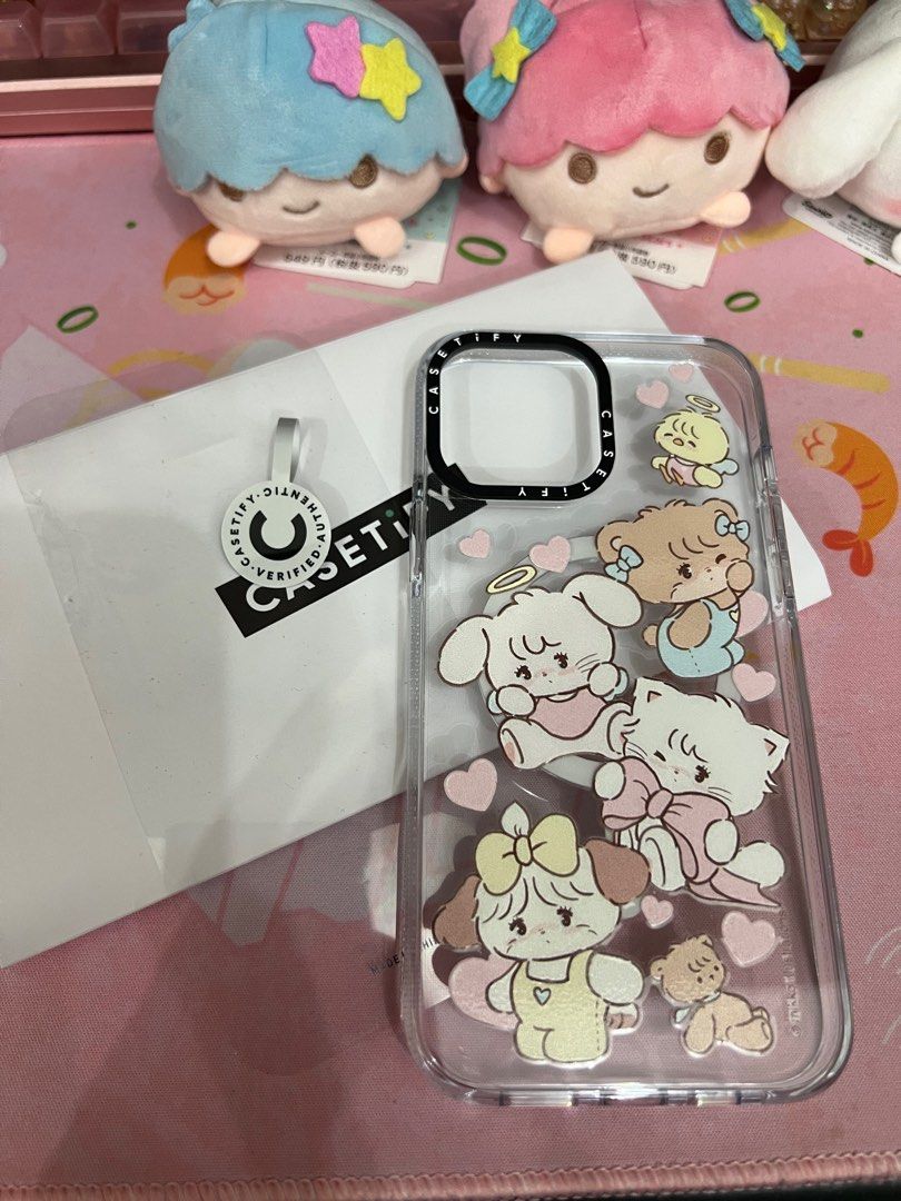 CASETiFY Mikko Characters in Antiyellowing Clear Magsafe Case for