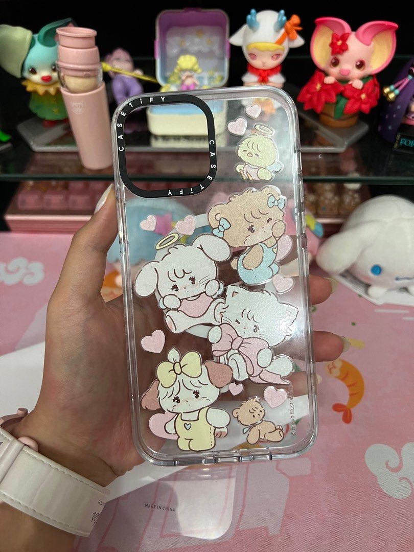 CASETiFY Mikko Characters in Antiyellowing Clear Magsafe Case for