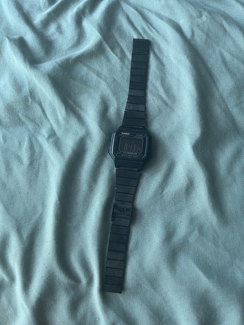 Casio discount black watch
