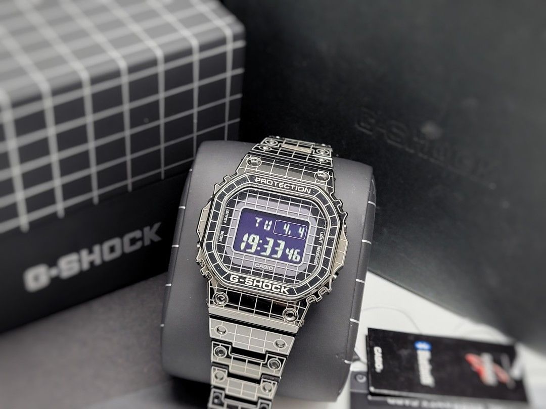 Casio G-shock GSHOCK gshock 中古品格仔紋輕微鬆絲痕日本製扭底