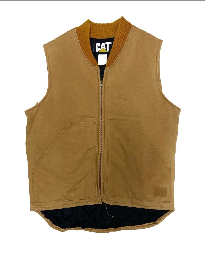 Caterpillar Workwear Duck Canvas Vest Men s Fashion Coats