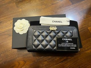 Chanel Boy Zip Wallet