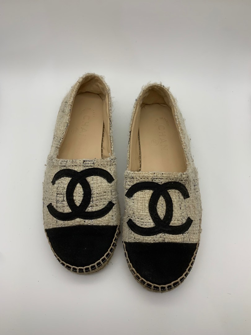 Chanel Espadrilles Tweed on Carousell