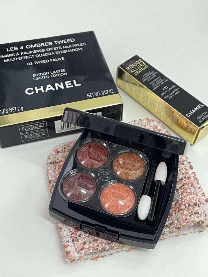Chanel Tweed eyeshadow palette & lipstick , Beauty & Personal Care