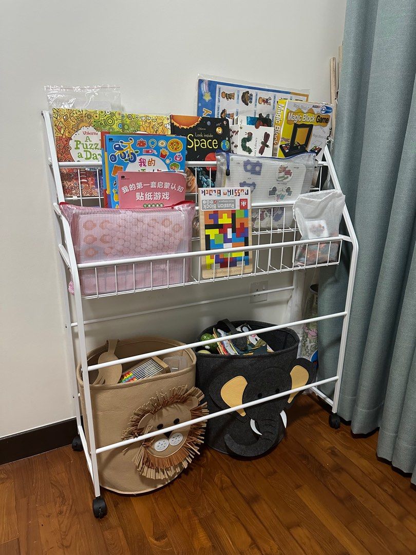 Children’s book rack and toy storage, Furniture & Home Living