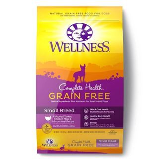 CLEARANCE! Wellness Complete Health Grain Free Small Breed Deboned Turkey, Chicken Meal And Salmon Meal Recipe, 11 lbs-(D103-04-000096)