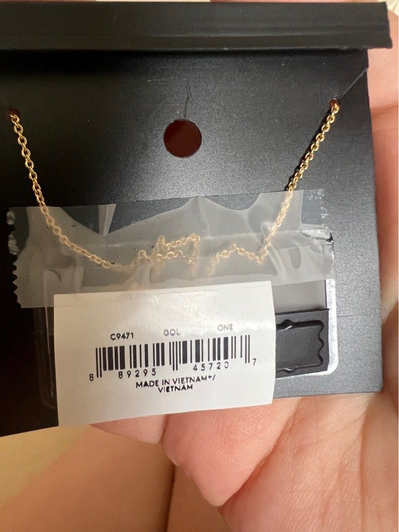Coach rainbow rhinstone necklace