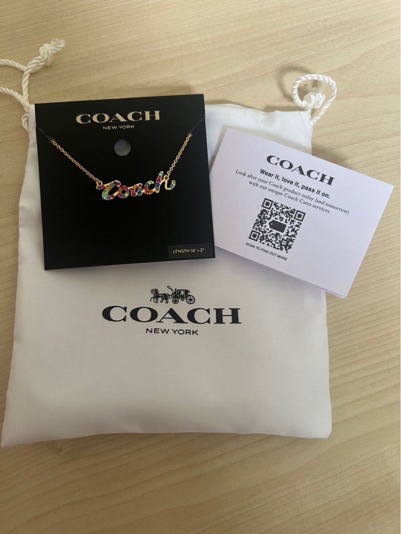 Coach rainbow necklace top