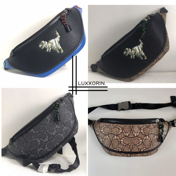 Coach X Michael B Jordan League Belt Bag In Mummified Signature Canvas