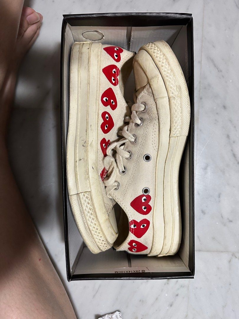 Comme des garcons off white converse online