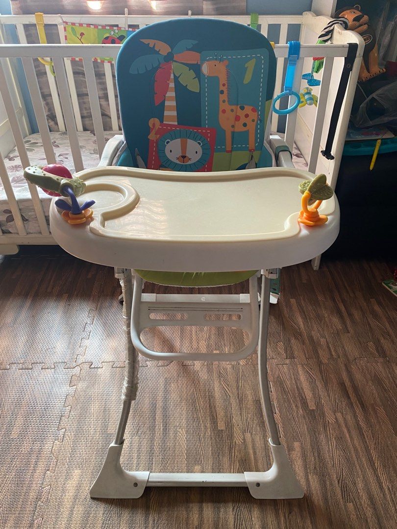 Cuddlebug Crib and Highchair Set (Category: Cots & Cribs) located in Quezon City. Submitted by tinperen (Listing ID 1224534656, Image 3). Description: Decluttering sale Cuddlebug Crib and Mattress bought for almost 15k. With free baby training handles 8pcs Akeeva Highchair bought for 1.8k. Sold as set for 7k Loc: Pasong Tamo QC.