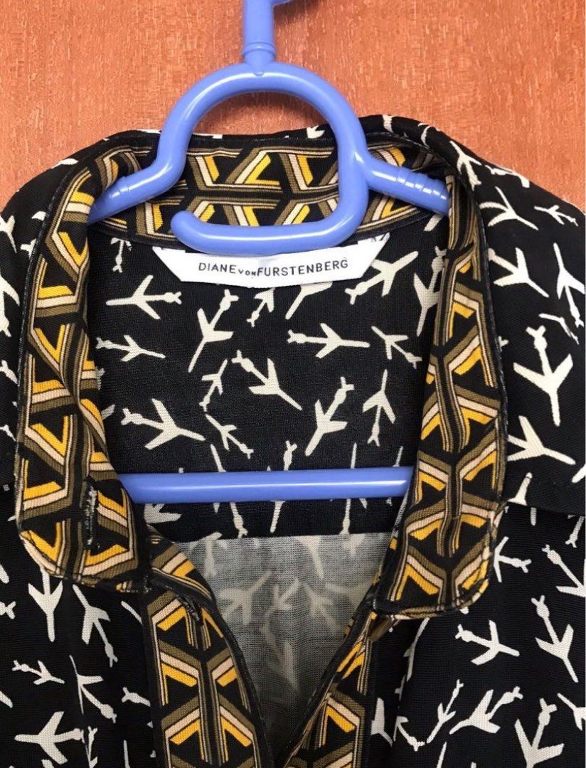 DVF Airplane Dress with Belt size S
