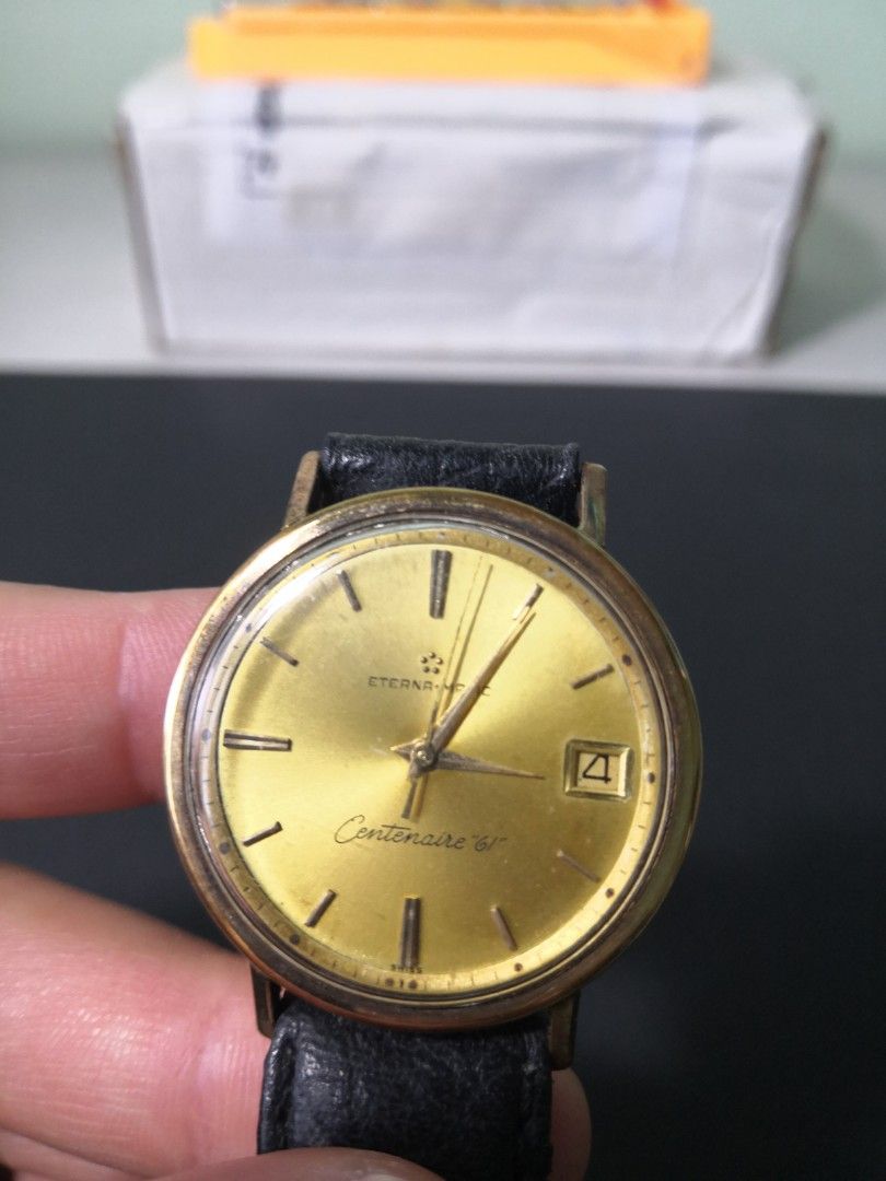 Eterna matic centenaire 61 gold outlet