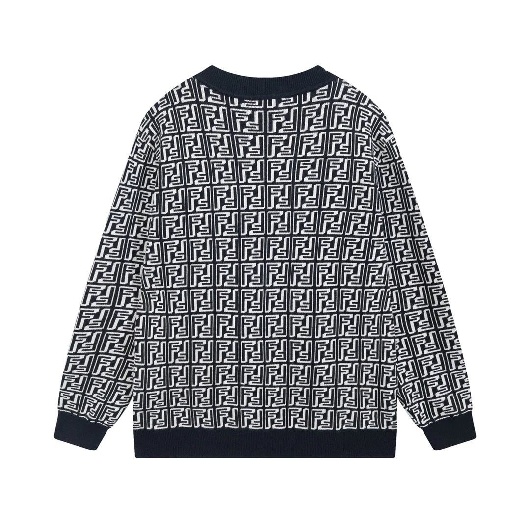 Fendi black discount and white sweater