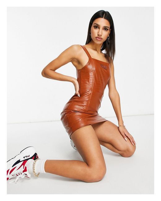Orange fila deals dress
