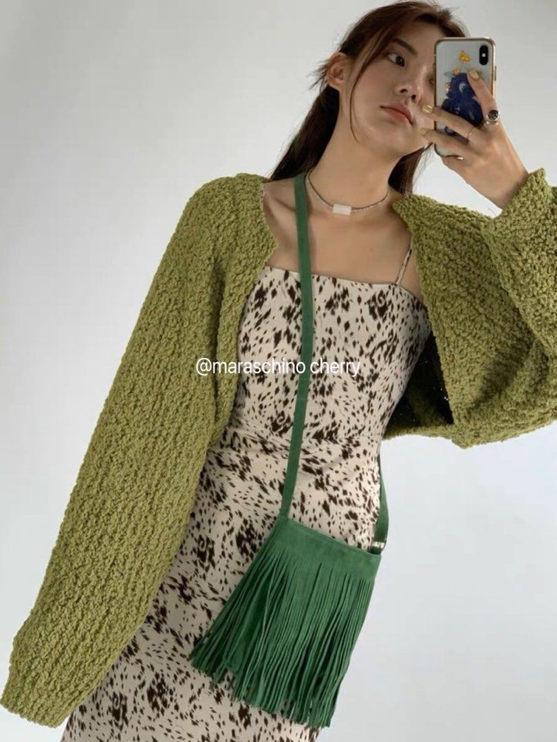 Forest green shrug on sale
